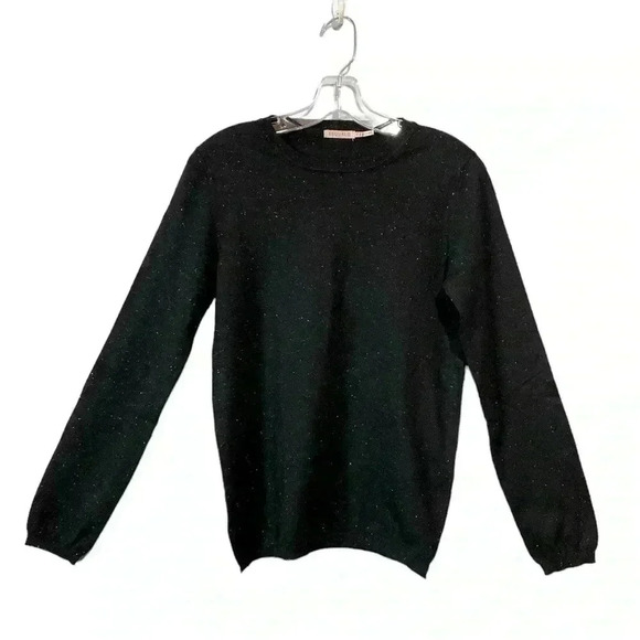 NWOT Esqualo, Sparkling Long-Sleeve Pullover, Medium, Black - Picture 2 of 9